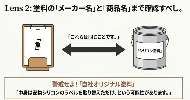 メーカー名と商品名のイメージ画像