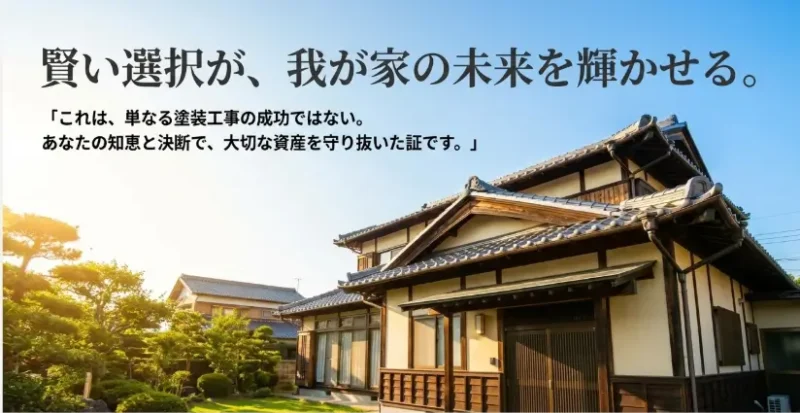 賢い選択が、家の未来を守るイメージ画像