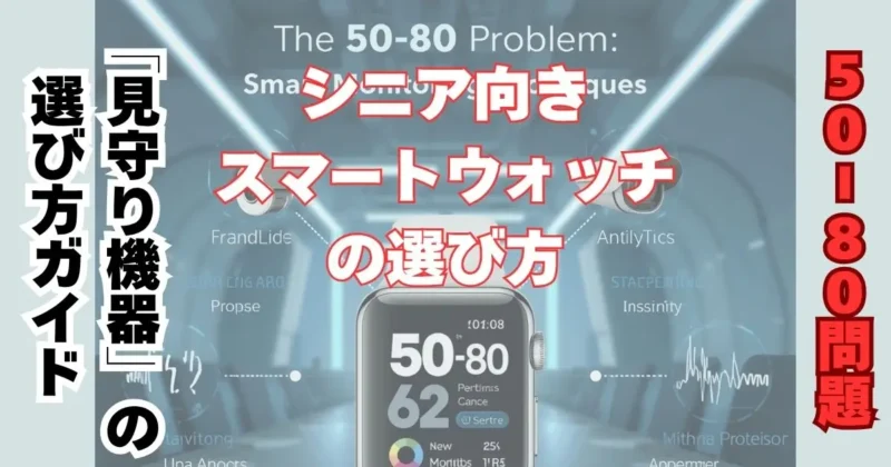 50-80問題のリアル｜「もし不在の時に倒れたら…」入院を機に考える高齢者の親を守るスマートウォッチと見守りカメラの選び方記事のアイキャッチ画像