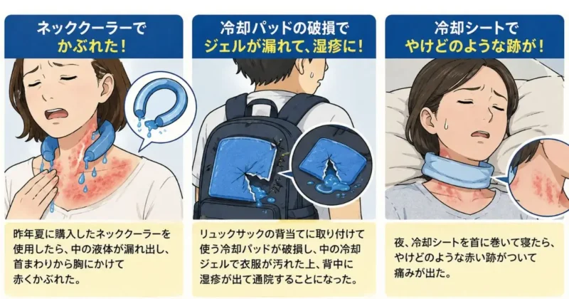 ネッククーラートラブル例