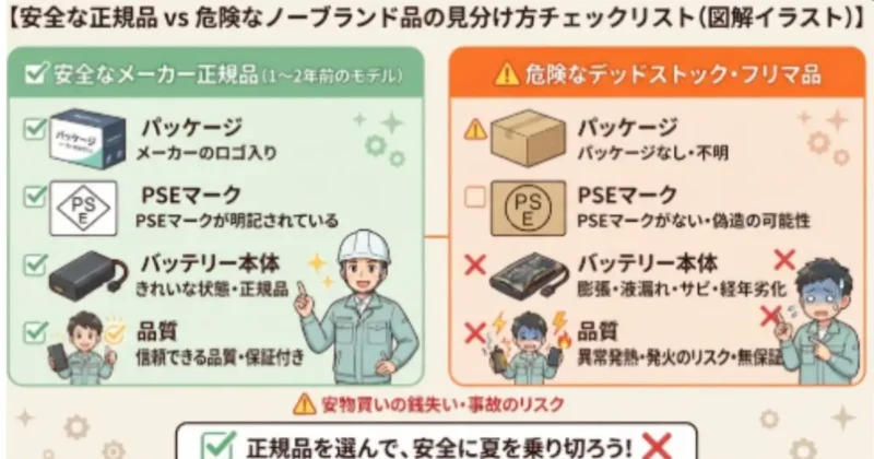 冷却ギアの安全と危険な商品の見分け方